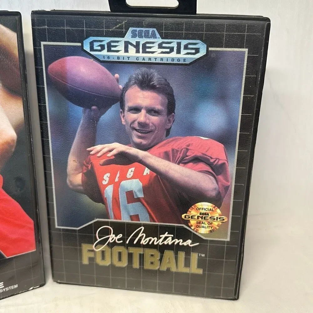 Sega Genesis NFL Football Joe Montana Arnold Palmer Tournament Golf Altered beas